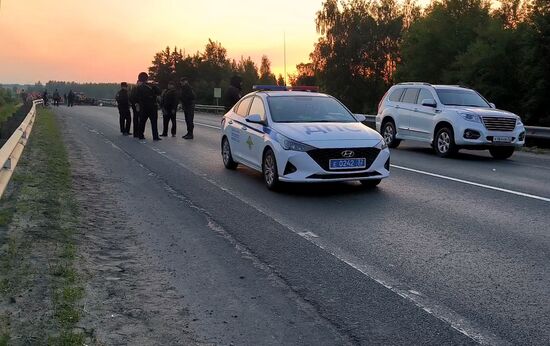 Russia Bryansk Region Bridge Collapse