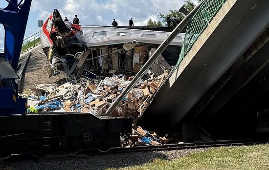 Russia Bryansk Region Bridge Collapse