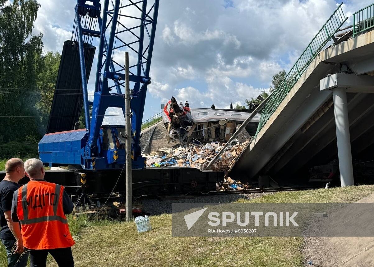 Russia Bryansk Region Bridge Collapse