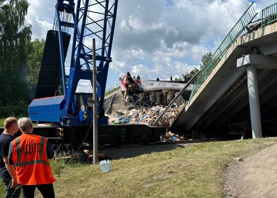 Russia Bryansk Region Bridge Collapse