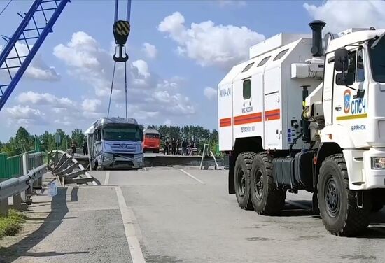 Russia Bryansk Region Bridge Collapse