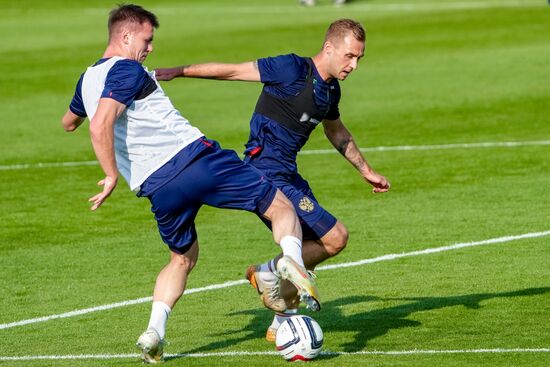 Russia Soccer Friendly Russia Training