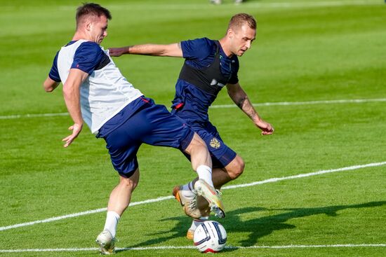 Russia Soccer Friendly Russia Training