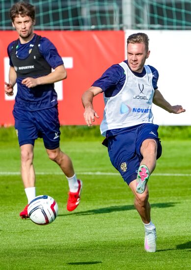 Russia Soccer Friendly Russia Training