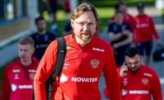 Russia Soccer Friendly Russia Training