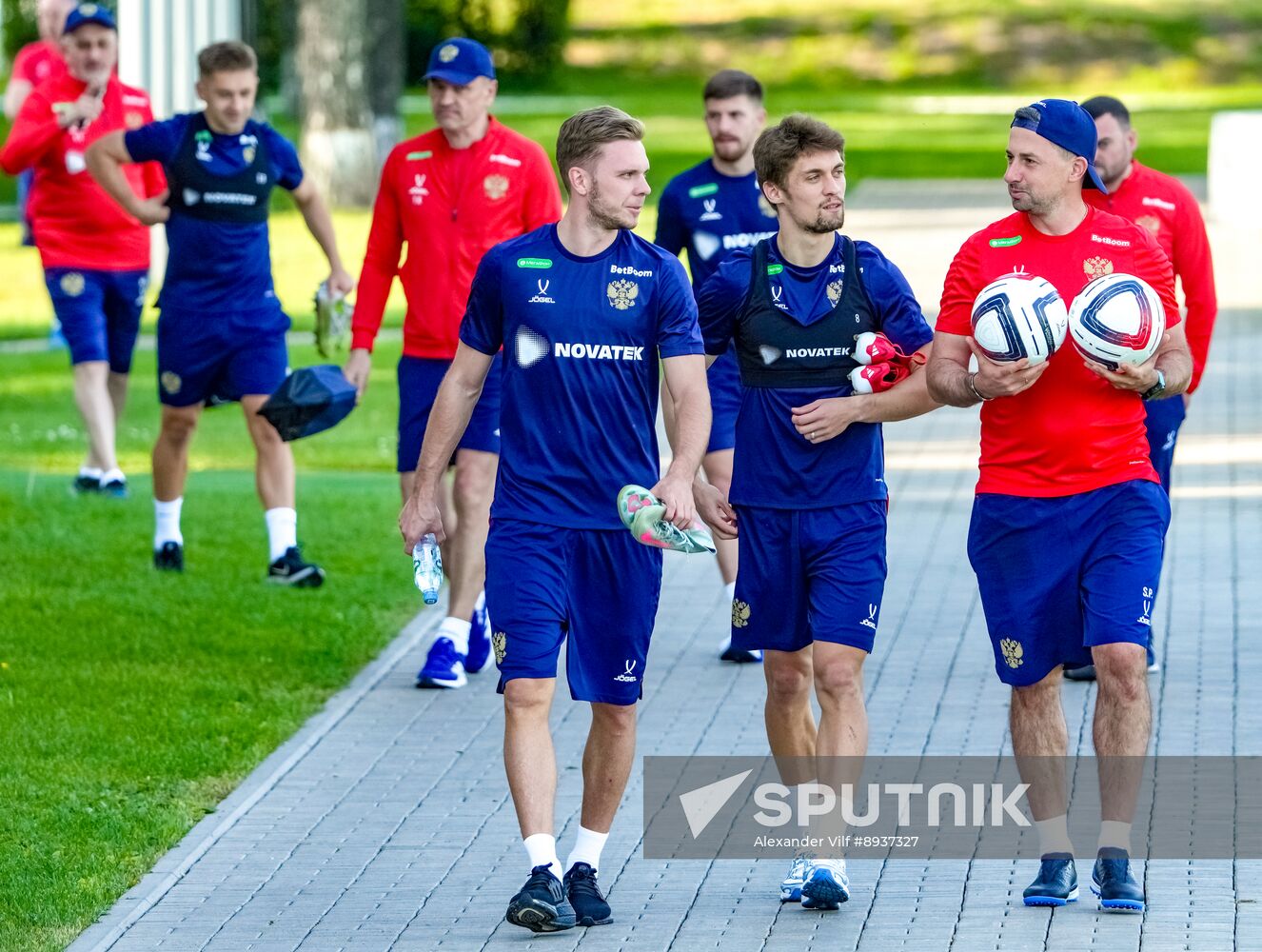 Russia Soccer Friendly Russia Training