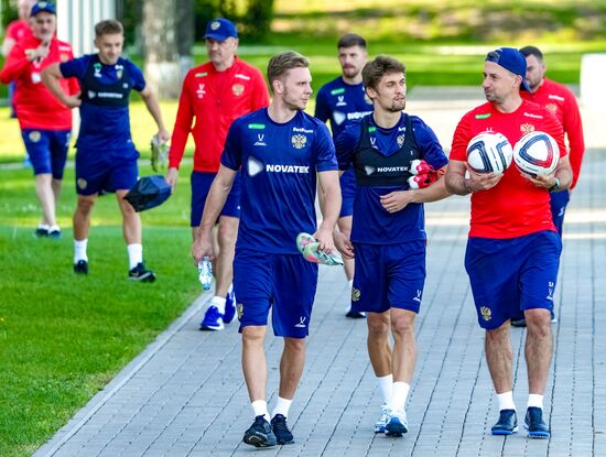 Russia Soccer Friendly Russia Training