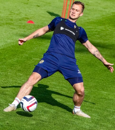 Russia Soccer Friendly Russia Training