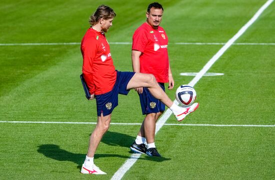 Russia Soccer Friendly Russia Training