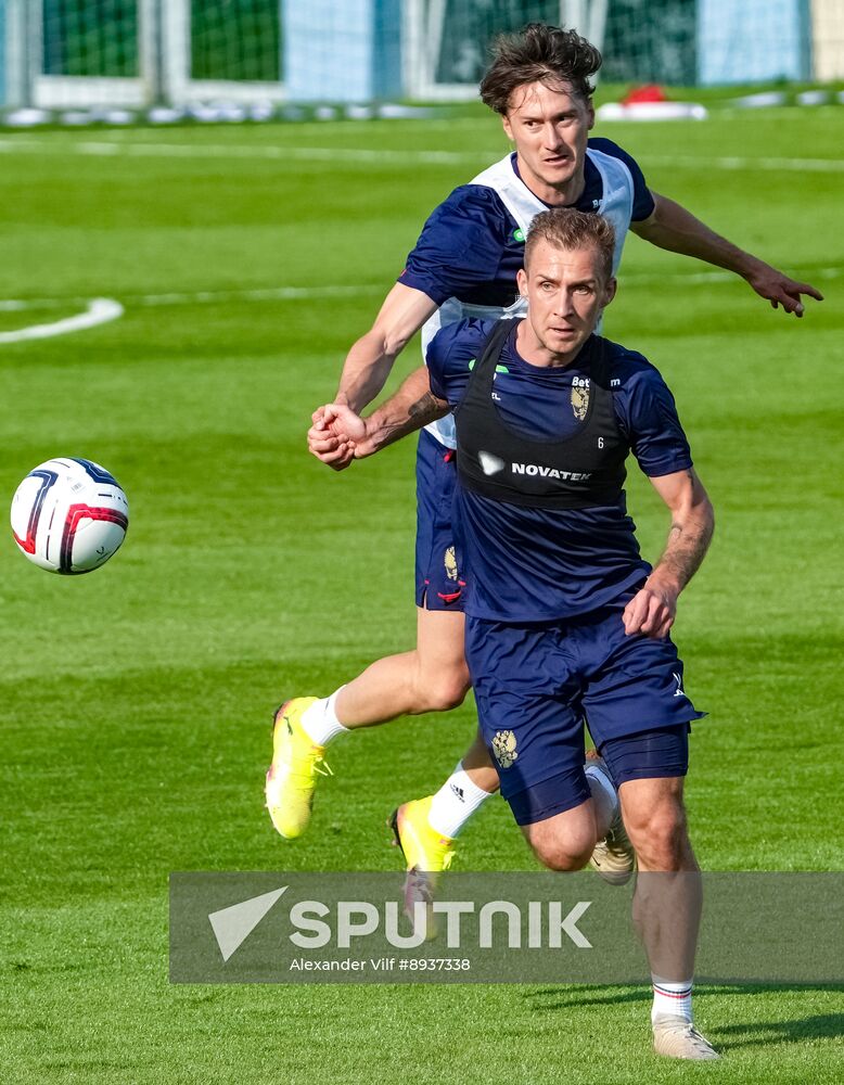Russia Soccer Friendly Russia Training