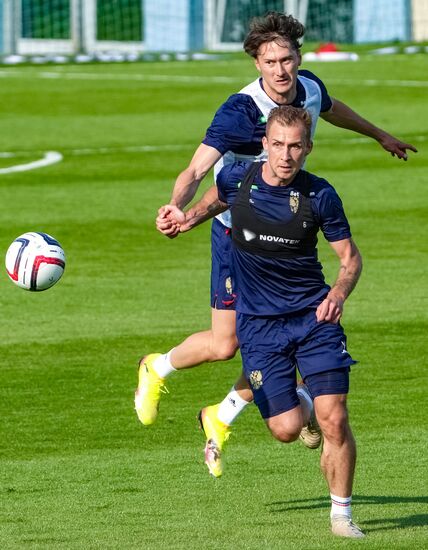 Russia Soccer Friendly Russia Training