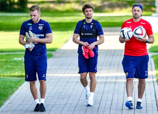 Russia Soccer Friendly Russia Training