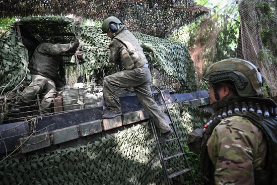 Russia Ukraine Military Operation Tank Unit