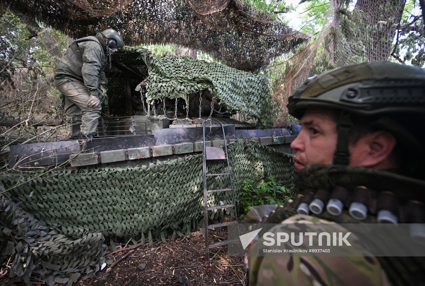 Russia Ukraine Military Operation Tank Unit