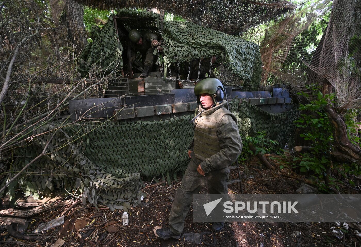 Russia Ukraine Military Operation Tank Unit