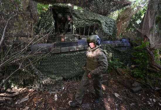 Russia Ukraine Military Operation Tank Unit