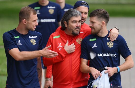 Russia Soccer Friendly Russia Training
