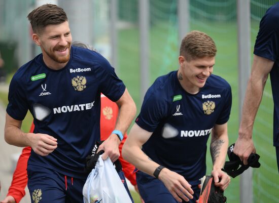 Russia Soccer Friendly Russia Training