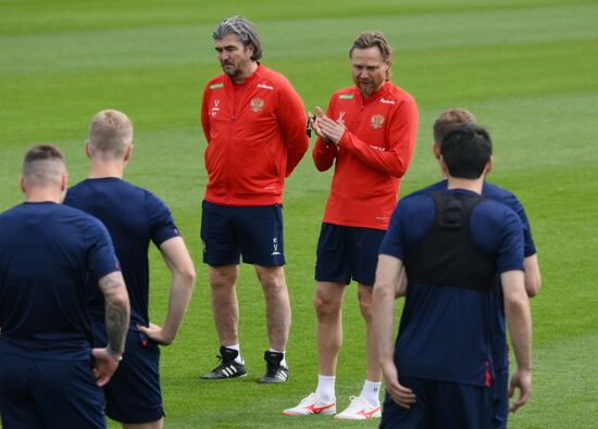 Russia Soccer Friendly Russia Training