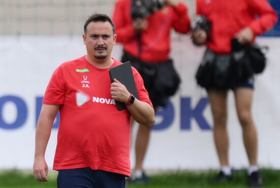 Russia Soccer Friendly Russia Training