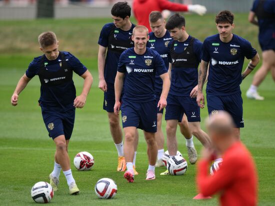Russia Soccer Friendly Russia Training