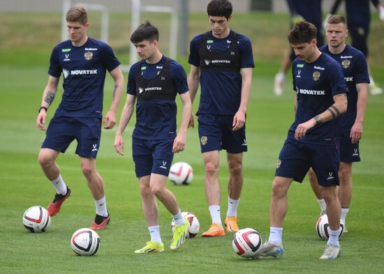 Russia Soccer Friendly Russia Training