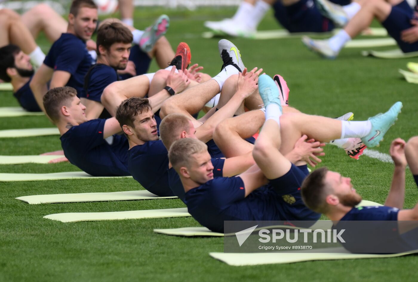 Russia Soccer Friendly Russia Training