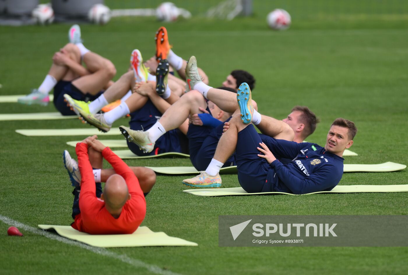 Russia Soccer Friendly Russia Training