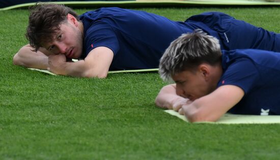 Russia Soccer Friendly Russia Training