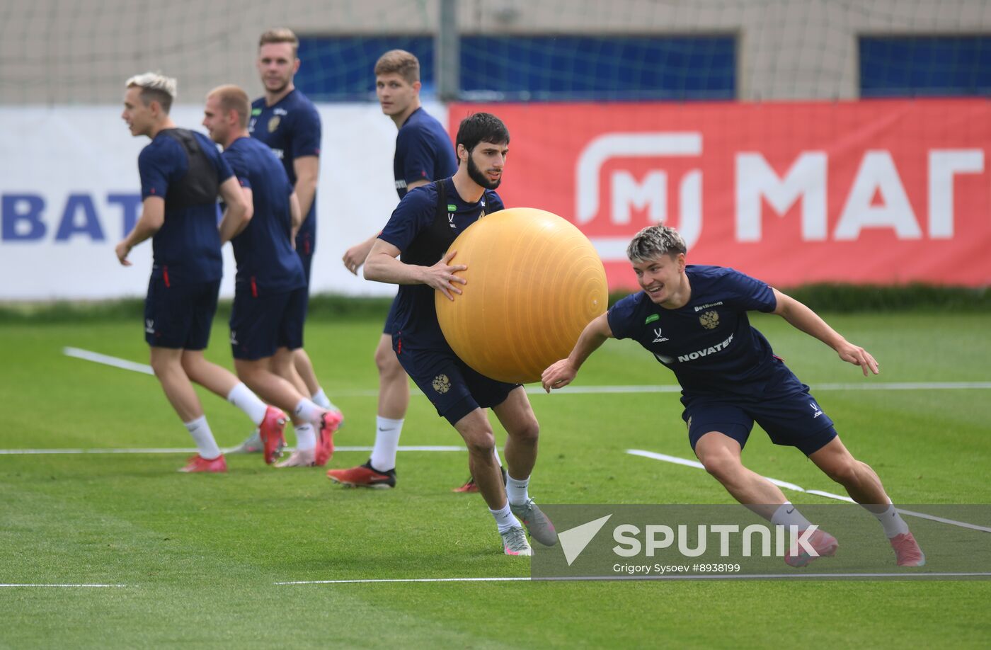 Russia Soccer Friendly Russia Training