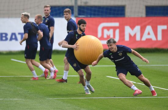 Russia Soccer Friendly Russia Training
