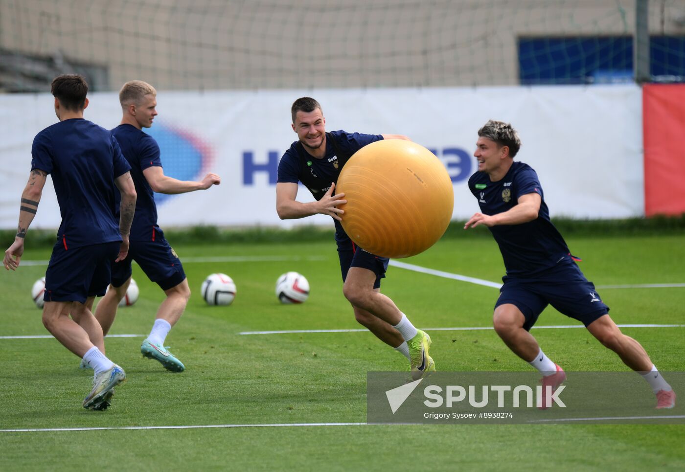 Russia Soccer Friendly Russia Training