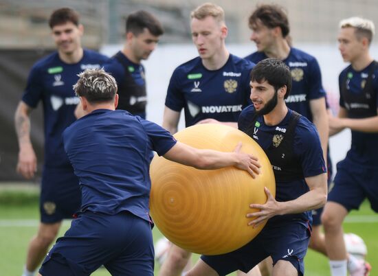 Russia Soccer Friendly Russia Training