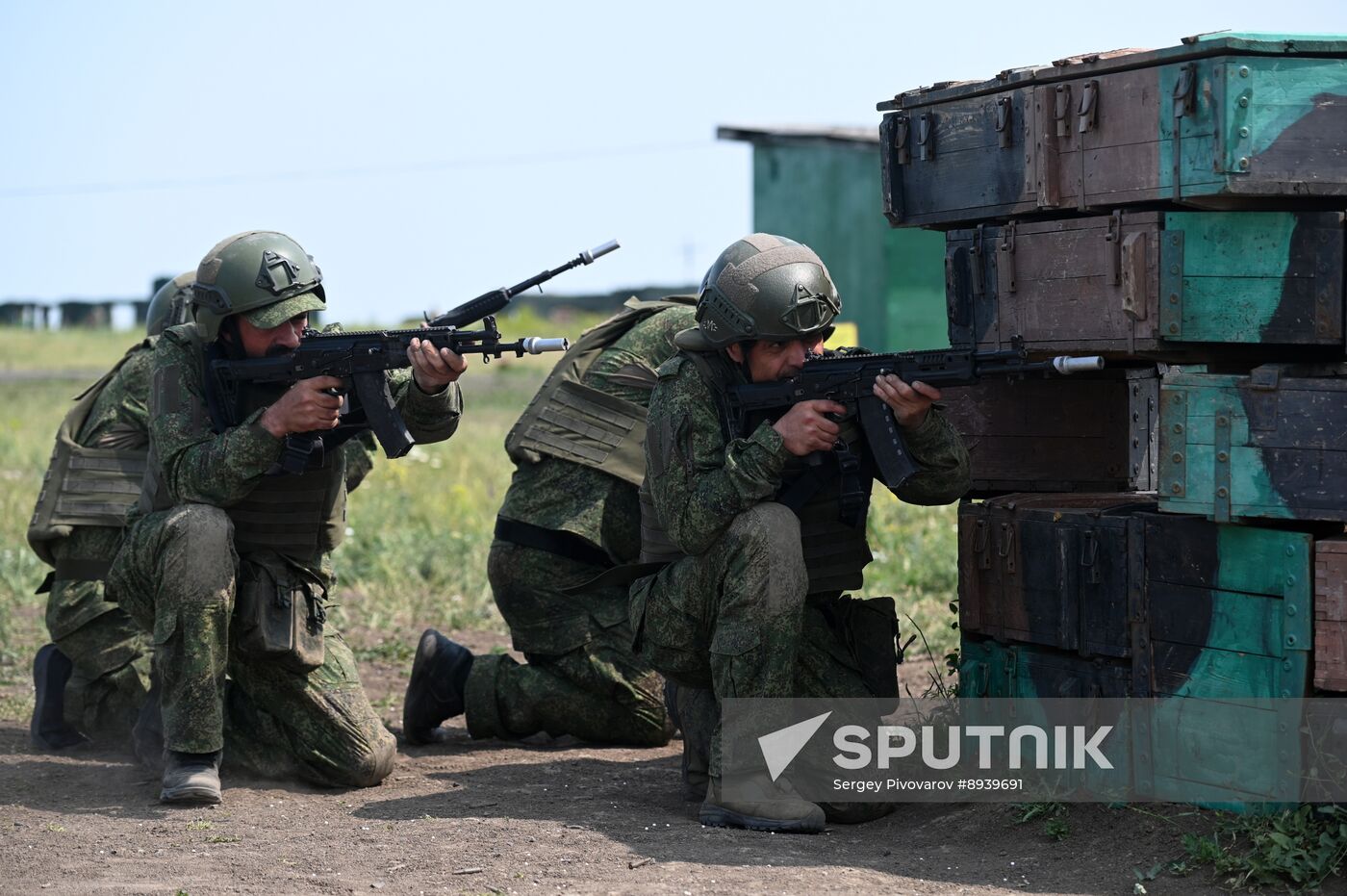 Russia Ukraine Military Operation Troops Training