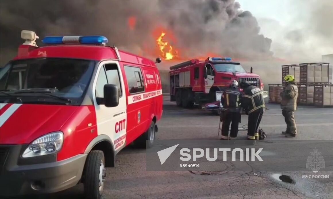 Russia Storage Facility Fire