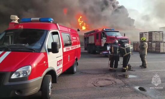 Russia Storage Facility Fire