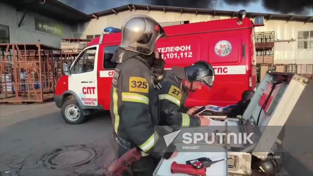 Russia Storage Facility Fire