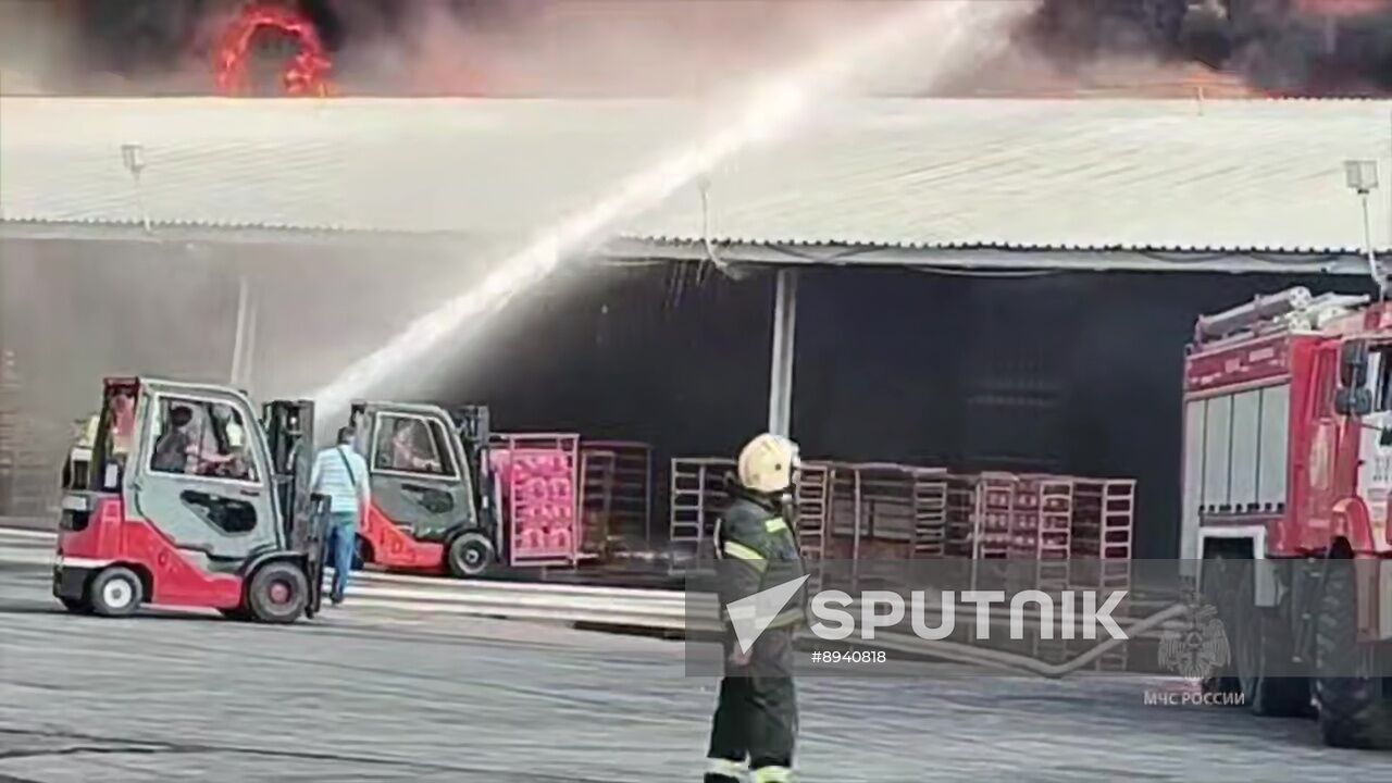 Russia Storage Facility Fire