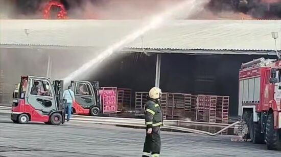 Russia Storage Facility Fire