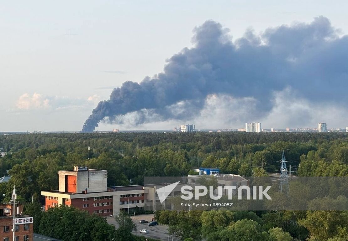 Russia Storage Facility Fire