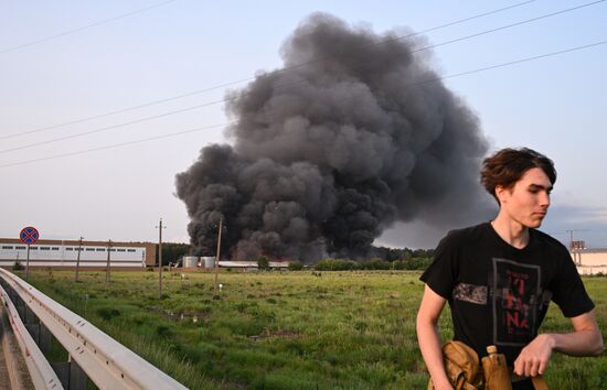 Russia Storage Facility Fire