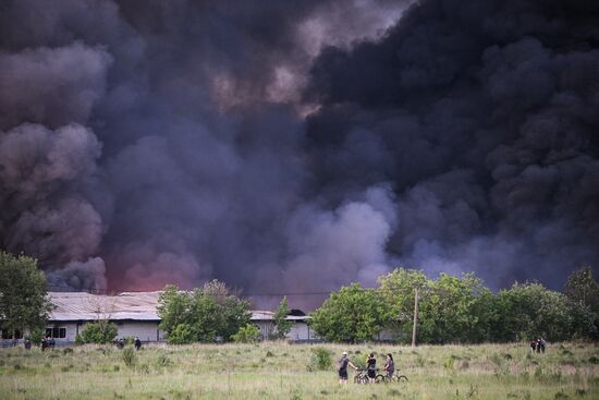 Russia Storage Facility Fire