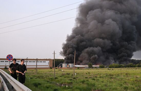 Russia Storage Facility Fire