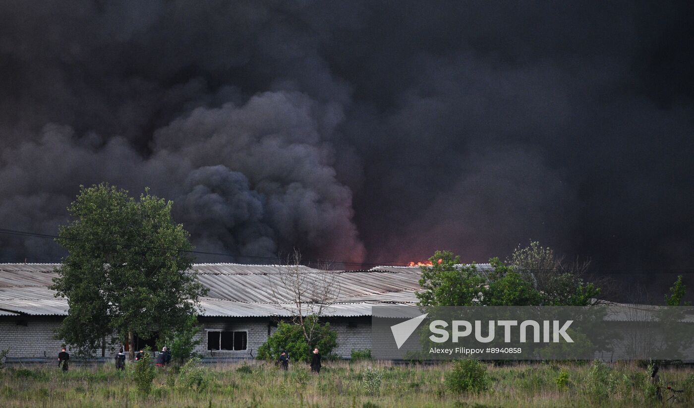 Russia Storage Facility Fire