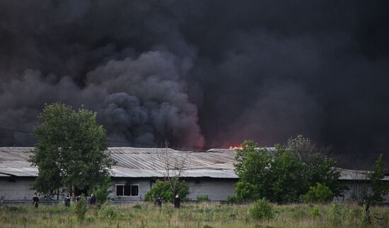 Russia Storage Facility Fire