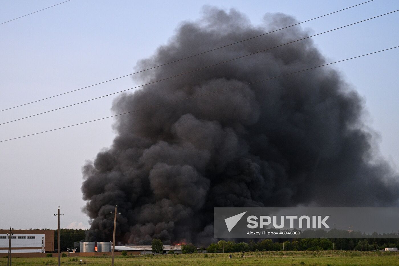 Russia Storage Facility Fire