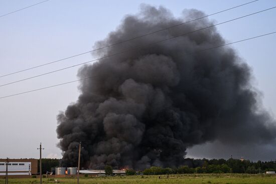 Russia Storage Facility Fire