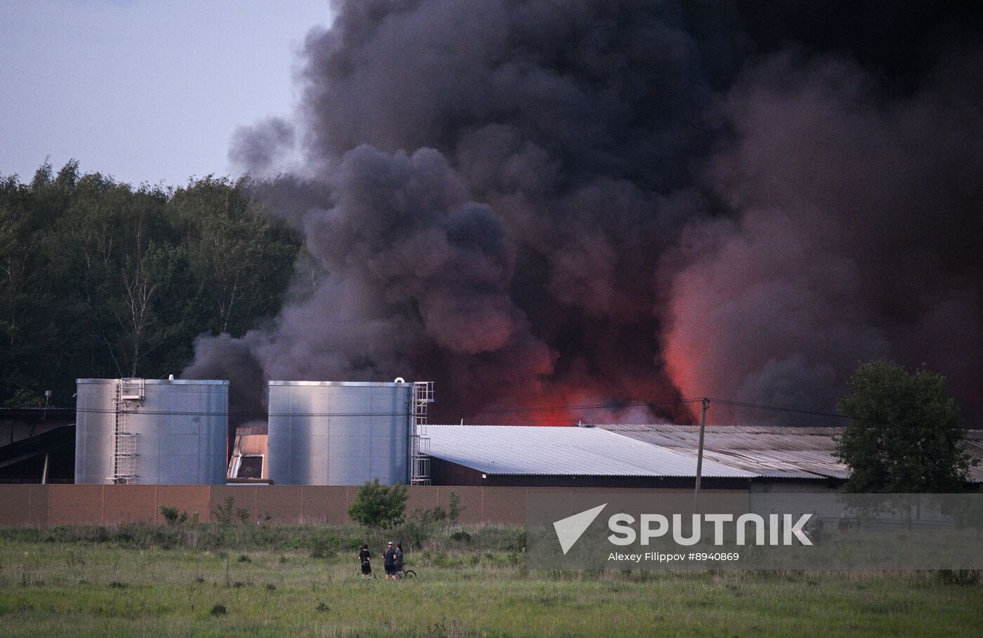 Russia Storage Facility Fire