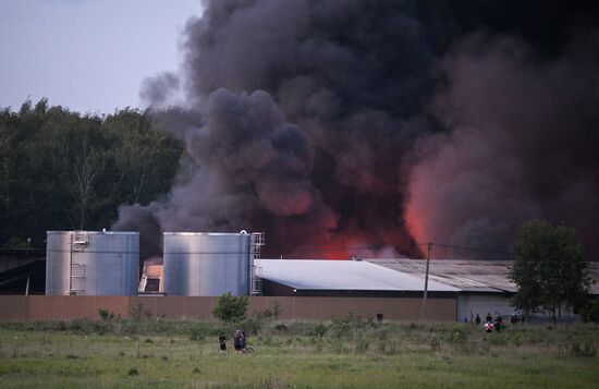 Russia Storage Facility Fire