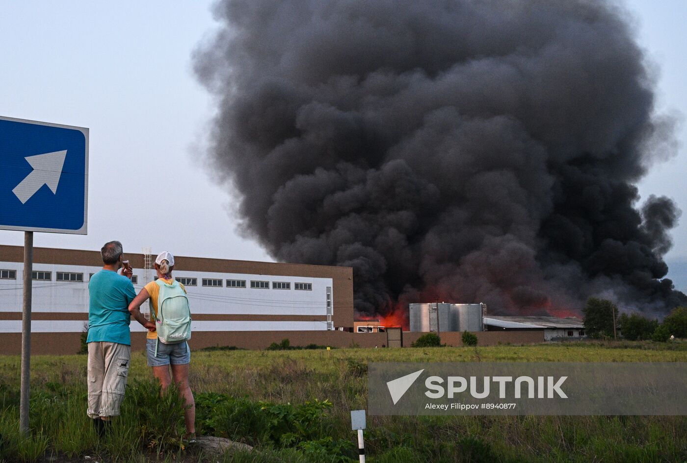 Russia Storage Facility Fire